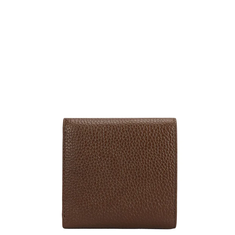 Da Milano Mocha Wax Leather Ladies Wallet - Mocha for Women | Best Price UAE